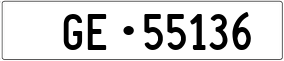 Truck License Plate